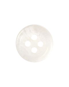 P151 Round Horn Look 36L White(201) 4 Hole Button
