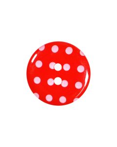 P1724 Spotty 24L Red(329) 2 Hole Button