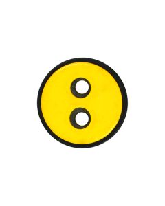 P1821 Black Rim 28L Yellow(59) 2 Hole Button