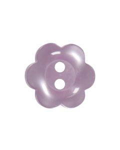 P2432 Flower 28L Lilac(15) 2 Hole Button