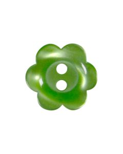 P2432 Flower 24L Green(54) 2 Hole Button