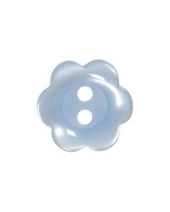 P2432 Flower 24L Blue(63) 2 Hole Button