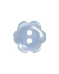 P2432 Flower 18L Blue(63) 2 Hole Button