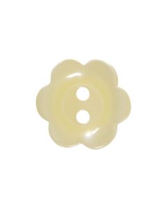 P2432 Flower 28L Cream(8) 2 Hole Button
