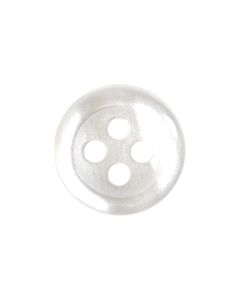 P2475 Round Formal Shirt 18L White 4 Hole Button