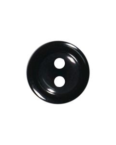 P2575 Round 18L Black(10) 2 Hole Button