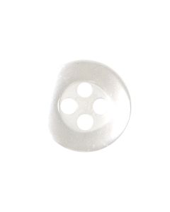 P2726 Round Formal Shirt 18L White 4 Hole Button