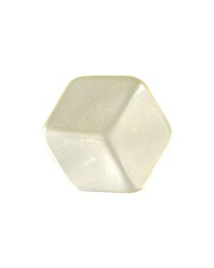 P3495 Hexagon 18L Cream(8) Shank Button