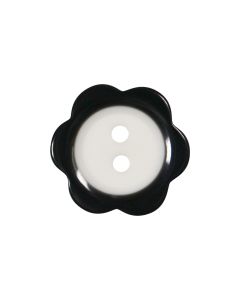 P400 Flower 32L Black(00) 2 Hole Button