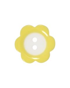 P400 Flower 36L Yellow(25) 2 Hole Button