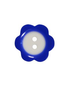 P400 Flower 24L Blue(30) 2 Hole Button