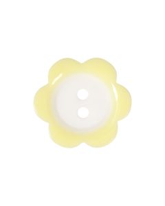 P400 Flower 28L Yellow(41) 2 Hole Button