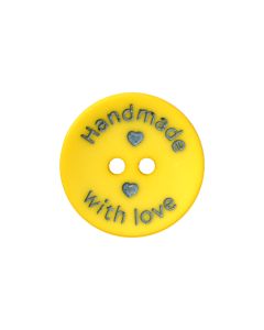 P45 Handmade with Love 24L Yellow(131) 2 Hole Button