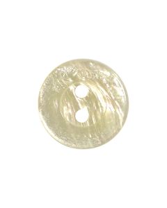 P519 Special Wavy Round 18L Natural 2 Hole Button