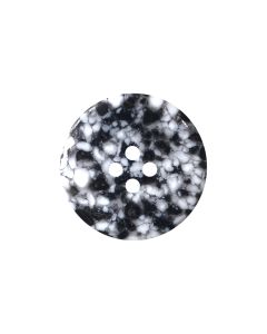 P51 Speckled Effect 24L Black and White(990) 2 Hole Button