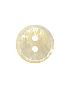 P523 Special Wavy Thin Rim Edge 24L Natural 2 Hole Button