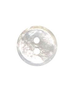 P523 Special Wavy Thin Rim Edge 18L White 2 Hole Button