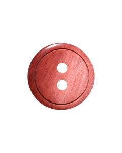 P565 Round Ring Edge Two Tone 32L Red(32) 2 Hole Button
