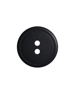 P565 Round Ring Edge Two Tone 24L Black(44) 2 Hole Button