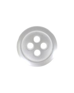 P5 Rim Edge Formal Shirt 14L White 4 Hole Button