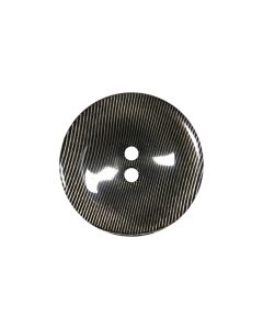 P622 Striped 44L Black 2 Hole Button