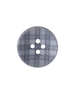 P75 Lasered Check Pattern 18L Grey(12) 4 Hole Button