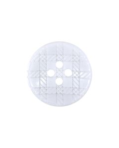 P75 Lasered Check Pattern 32L White 4 Hole Button