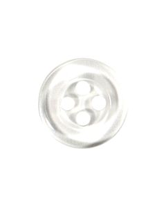 P910 Round Formal Shirt 16L Clear(50) 2 Hole Button