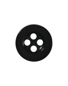 P910 Round Formal Shirt 14L Black(10) 2 Hole Button