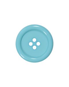 P975 Chunky Rim 60L Blue 4 Hole Button