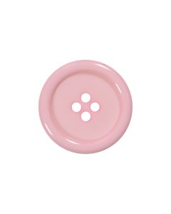 P975 Chunky Rim 28L Pale Pink 4 Hole Button