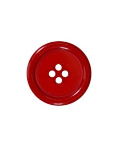 P975 Chunky Rim 36L Red 4 Hole Button