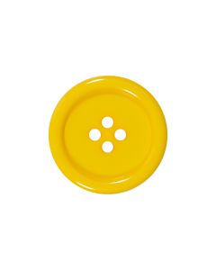 P975 Chunky Rim 36L Yellow 4 Hole Button