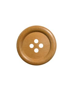W171 Olive Wood 60L Brown 4 Hole Button